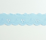 Flat 1" Brodiere Anglais Baby Blue 17 Mtr Card
